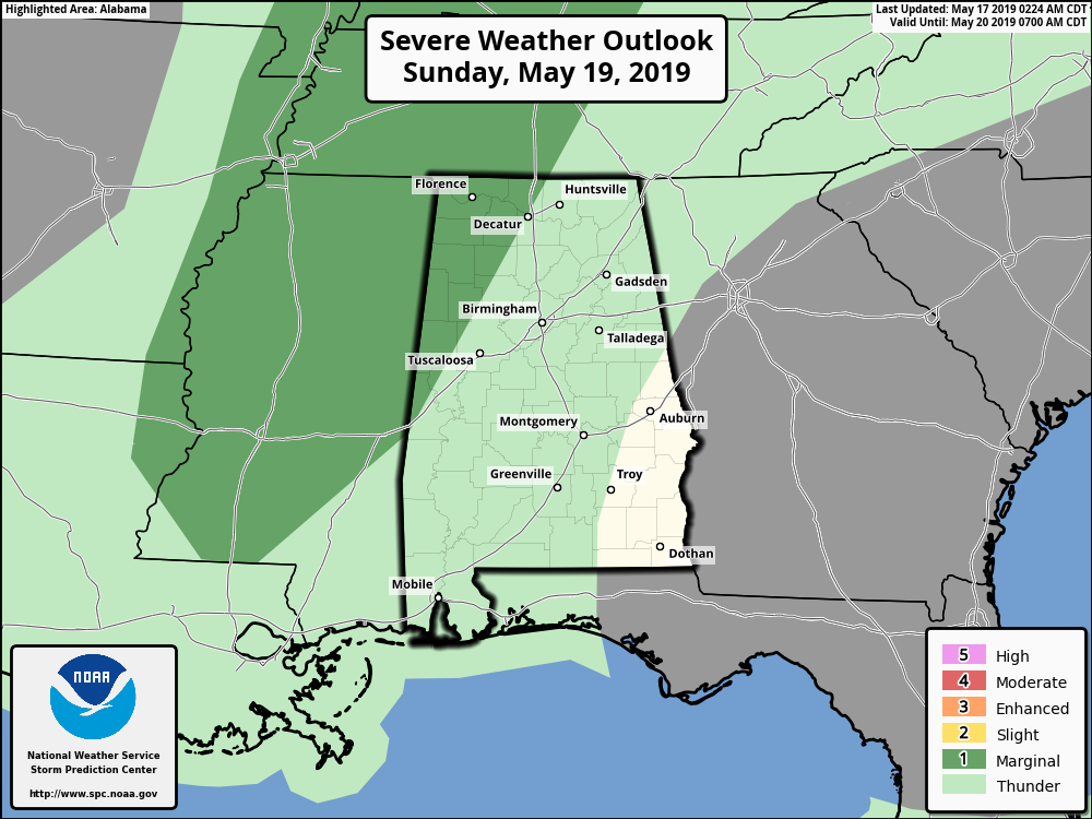 SUN, HEAT, A FEW STORMS: Not much change in the Alabama weather situation t...