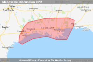 SPC Mesoscale Discussion: Severe Potential… Watch Unlikely