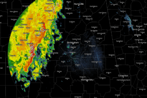 Storms Continue To Push East Across Western Parts Of North/Central Alabama