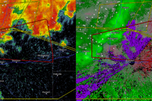 Very Active To Our SW, Tornado Warning Issued In Mississippi