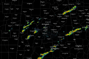 A Quick Radar Check Just Before 5:30 PM, Marginal Risk Continues