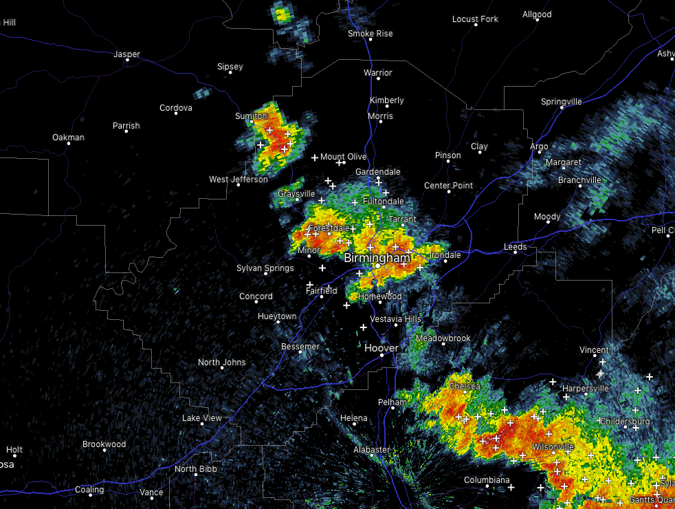 More Strong Storms Moving Through The Birmingham Metro The Alabama