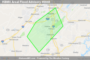 Areal Flood Advisory Issued For Parts Of Jefferson And Shelby Counties Until 2:15AM