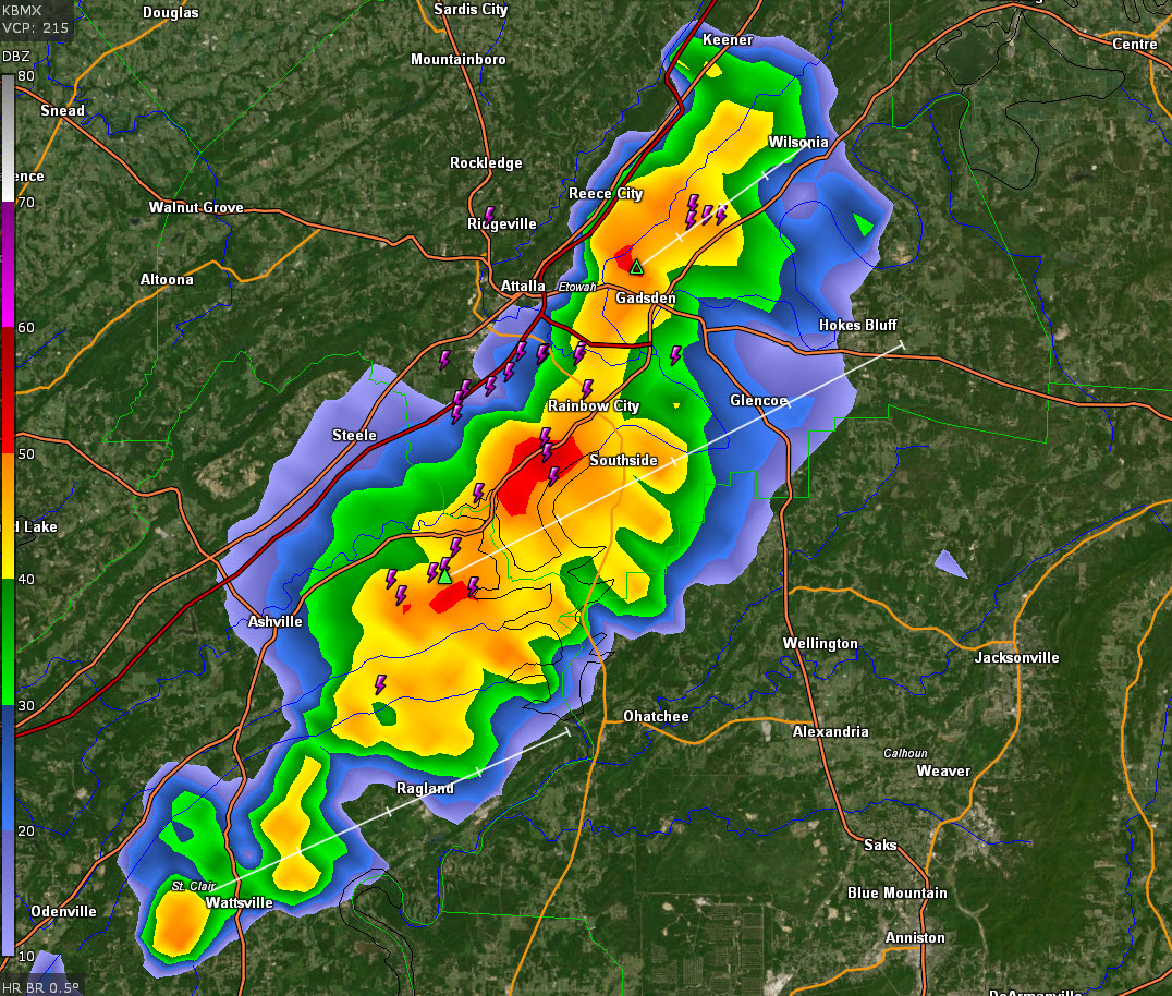 Active Storms Affecting Gadsden Area The Alabama Weather Blog