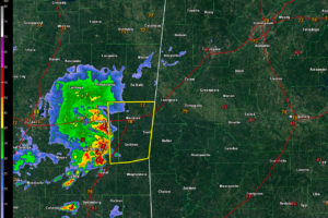 Strong Storms Over Eastern Mississippi Will Move Into West Alabama Before 10 a.m.