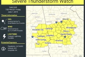 Strong To Severe Storms Continue; Severe T-Storm Watch Issued