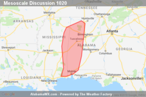 SPC Mesoscale Discussion: Severe Potential… Watch Unlikely