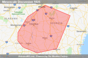 SPC Mesoscale Discussion: Severe Potential… Watch Unlikely