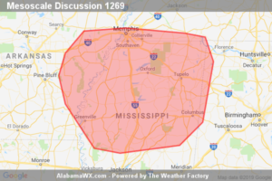 SPC Mesoscale Discussion: Severe Potential… Watch Unlikely