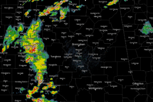 Strong To Severe Storms Invading The Western Parts Of Central Alabama