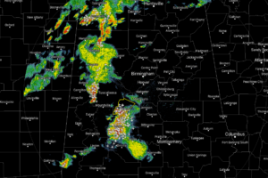Stronger Storms Continue Across The Western Parts Of Central Alabama