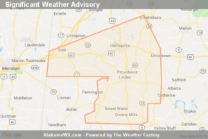 Significant Weather Advisory For Marengo, Southeastern Greene,  Southwestern Hale And Southern Sumter Counties Until 6:30 PM CDT