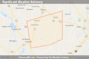 Significant Weather Advisory For Southeastern Pickens County Until 7:00 PM CDT