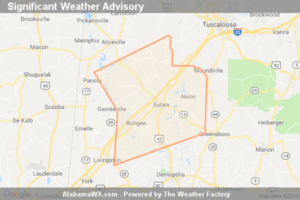 Significant Weather Advisory For Southeastern Pickens, Greene,  Northwestern Hale And Central Sumter Counties Until 6:00 PM CDT