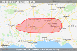 SPC Mesoscale Discussion: Severe Potential… Watch Unlikely