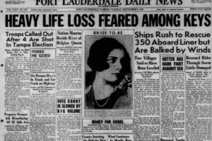Today is the Anniversary of the Labor Day Hurricane of 1935