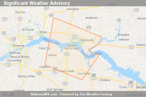Significant Weather Advisory For Southeastern Lauderdale, East Central Colbert And Northwestern Lawrence Counties Until 2:15 PM CDT