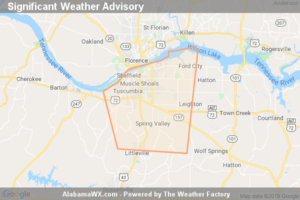 Significant Weather Advisory For Southeastern Colbert County Until 3:45 PM CDT