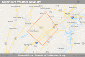 Significant Weather Advisory For Southeastern Blount, West Central Etowah And North Central St. Clair Counties Until 6:45 PM CDT