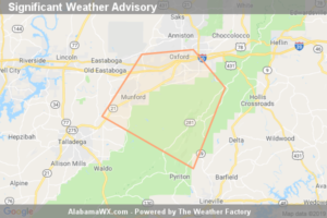 Significant Weather Advisory For Northeastern Talladega, South Central Calhoun, Southwestern Cleburne And North Central Clay Counties Until 2:15 PM CDT