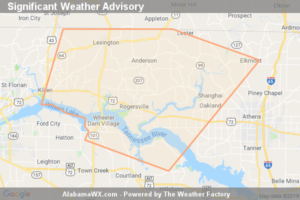 Significant Weather Advisory For Eastern Lauderdale, Northwestern Limestone And Northeastern Lawrence Counties Until 3:00 PM CDT