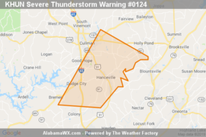The Severe Thunderstorm Warning For Central Cullman County Is Cancelled