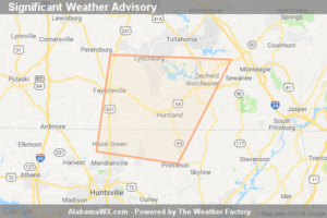 Significant Weather Advisory For Northwestern Jackson,  Northeastern Madison, Southern Moore, Eastern Lincoln And Franklin Counties Until 5:45 PM CDT