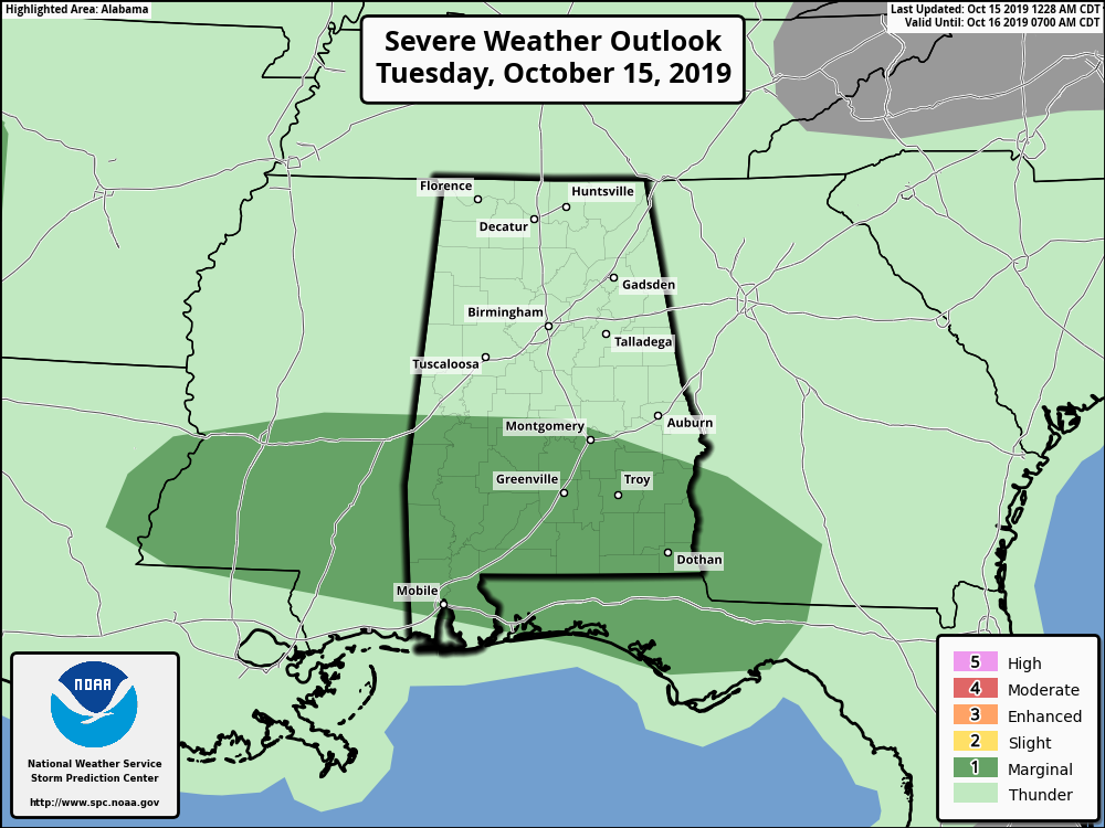 Rain Today; Strong Storms Over South Alabama The Alabama Weather Blog