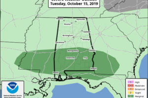 Soaking Rain For Most Of Alabama Tomorrow