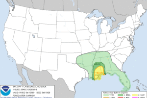 Risk Of Severe Weather Continues For The Southwestern Parts Of Central Alabama