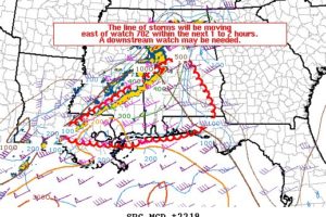 A New Tornado Watch Is Possible Over The Southern Portions Of The Area