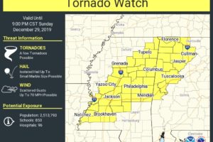 Tornado Watch Issued For Western Parts of North/Central Alabama Through 9:00 PM