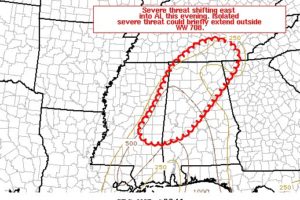 Latest Mesoscale Discussion Is Out From SPC… Severe Threat Continues