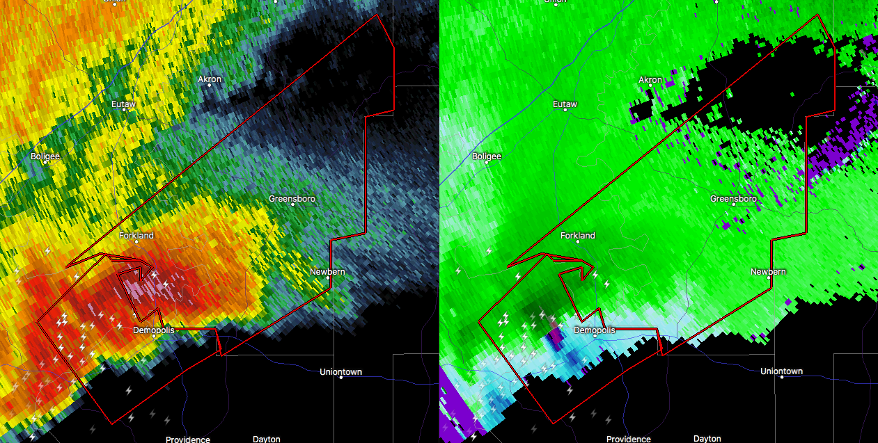 Heads Up Demopolis, Newbern, & Greensboro, Tornado Appears To Be On The