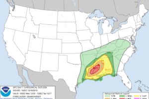 Moderate Risk Just Issued Out To Our West & Southwest