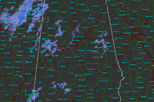 A Quick Midday Check Shows A Few Showers; Potential For Stronger Storms Continues