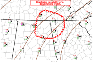 New Tornado Watch Not Likely At This Point For Northeast Alabama