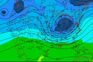 Windy,  Much Colder Today