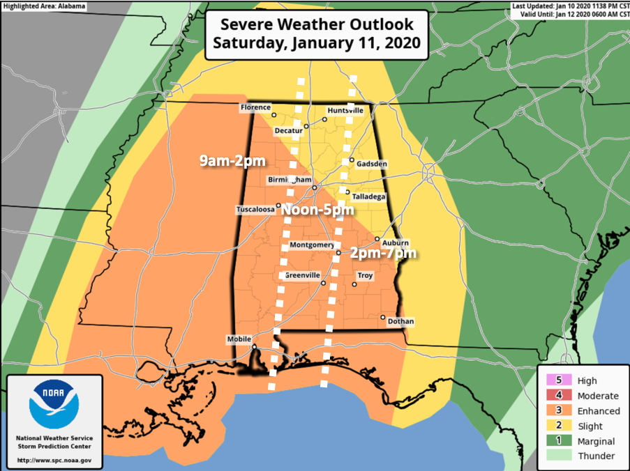 A Look at Alabama’s Weather at 2 a.m. The Alabama Weather Blog