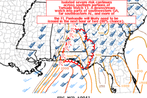 Latest Mesoscale Discussion On Southeastern Parts Of Central Alabama