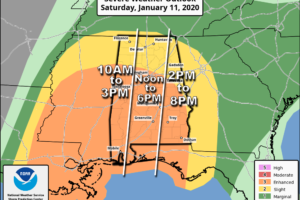 Severe Storms Likely Across Alabama Tomorrow