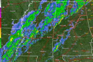 An 8:35 p.m. Look at the Alabama Weather Situation