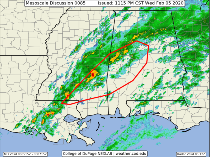 Severe Weather Threat Is Increasing New Tornado Watch Likely For Western Alabama The Alabama Weather Blog Mobile
