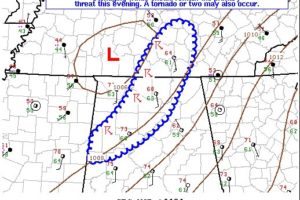 Threat For Damaging Winds & A Brief Tornado Continue For North/Central Alabama