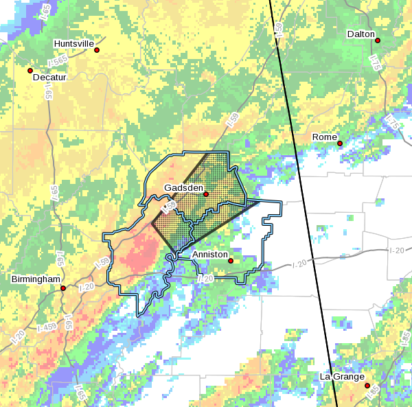CANCELED Tornado Warning Issued For Parts Of Calhoun, Etowah, & St