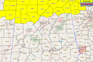 Fayette & Walker Counties Added To The New Tornado Watch