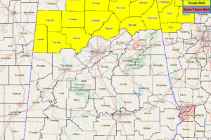 NWS Huntsville Removes Colbert & Franklin Counties From Tornado Watch