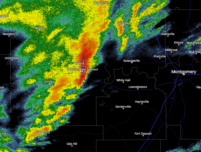 Heads Up For Autauga & Lowndes County… Strong Storm Heading Your Way