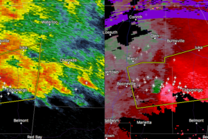 Rotation Showing Up On Cell Heading Toward Colbert County