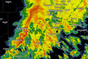 Strong Storms Affecting Parts Of Tuscaloosa, Jefferson, Shelby, & Bibb Counties